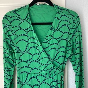 Boden wrap effect dress NWOT